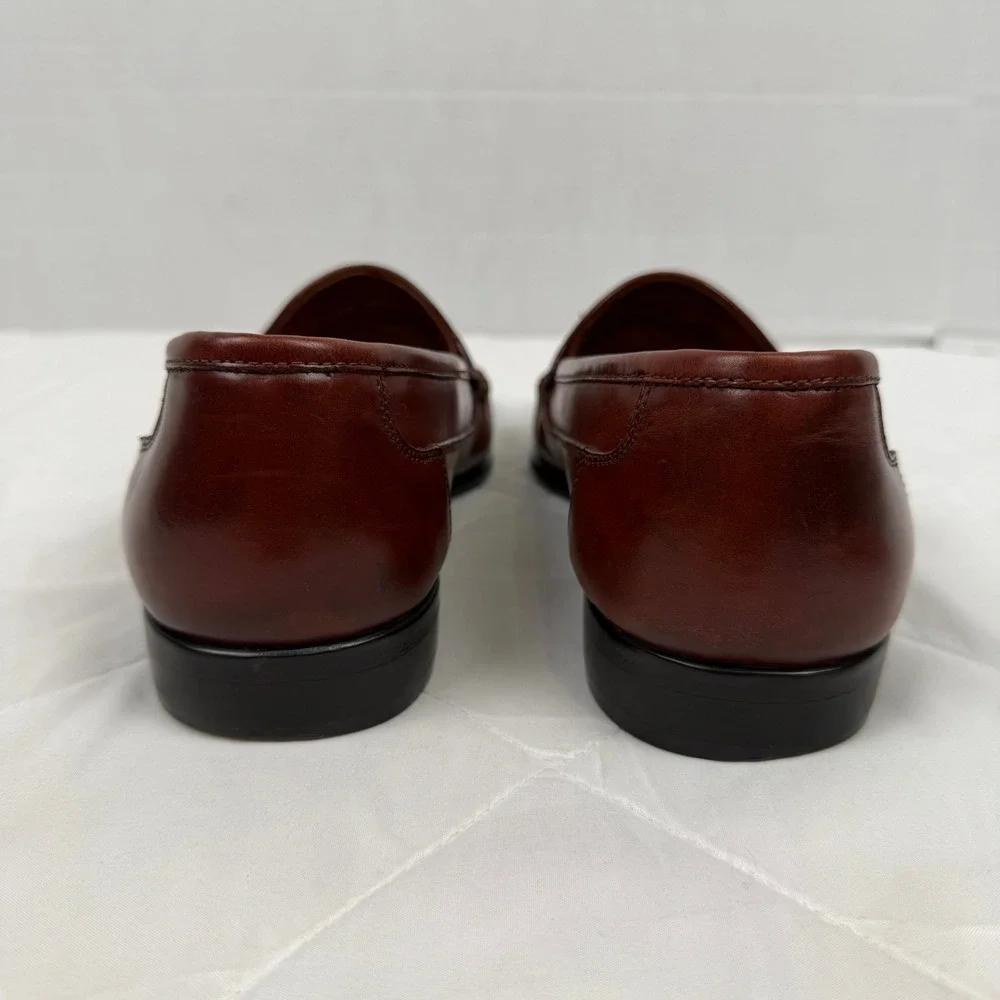 Vintage 90s Giorgio Brutini Men 9.5D Patchwork Leather Loafers Brazil